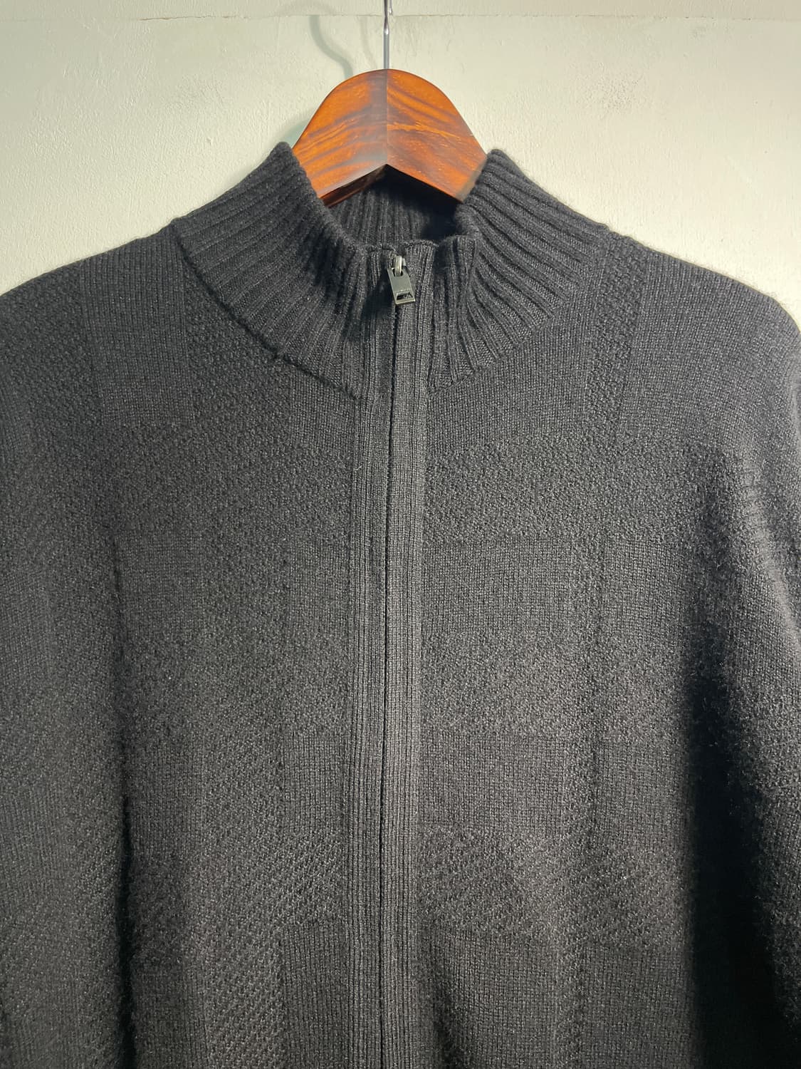 버버리 Burberry 울 & 캐시미어 혼방 니트집업 XL 상품이미지3