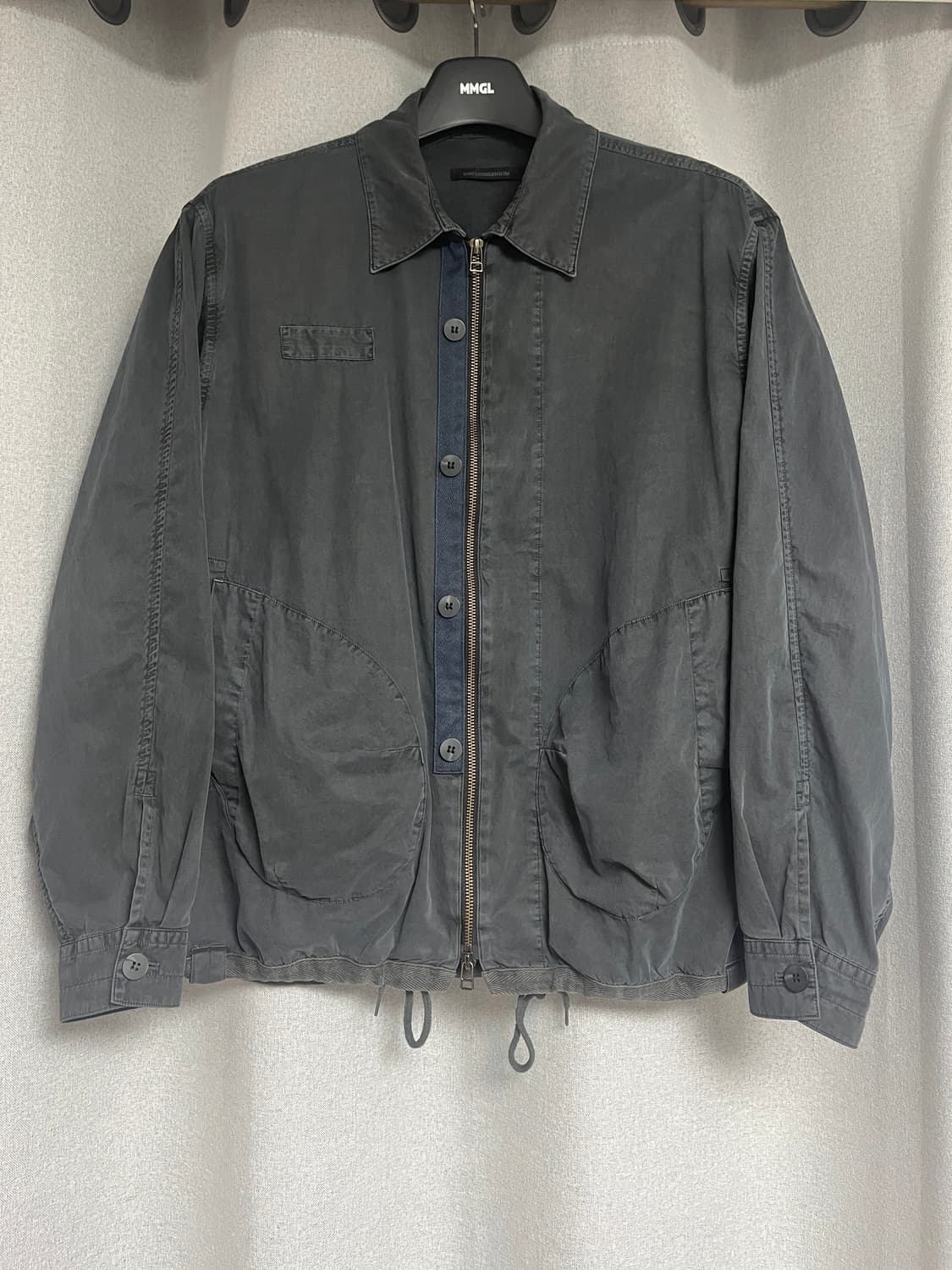 [3] 해칭룸 복서 셔켓 롱 다이드 인디고 상품이미지2