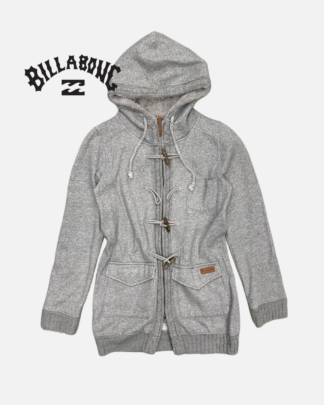 BILLABONG grey duffle hood zip-up 상품이미지1