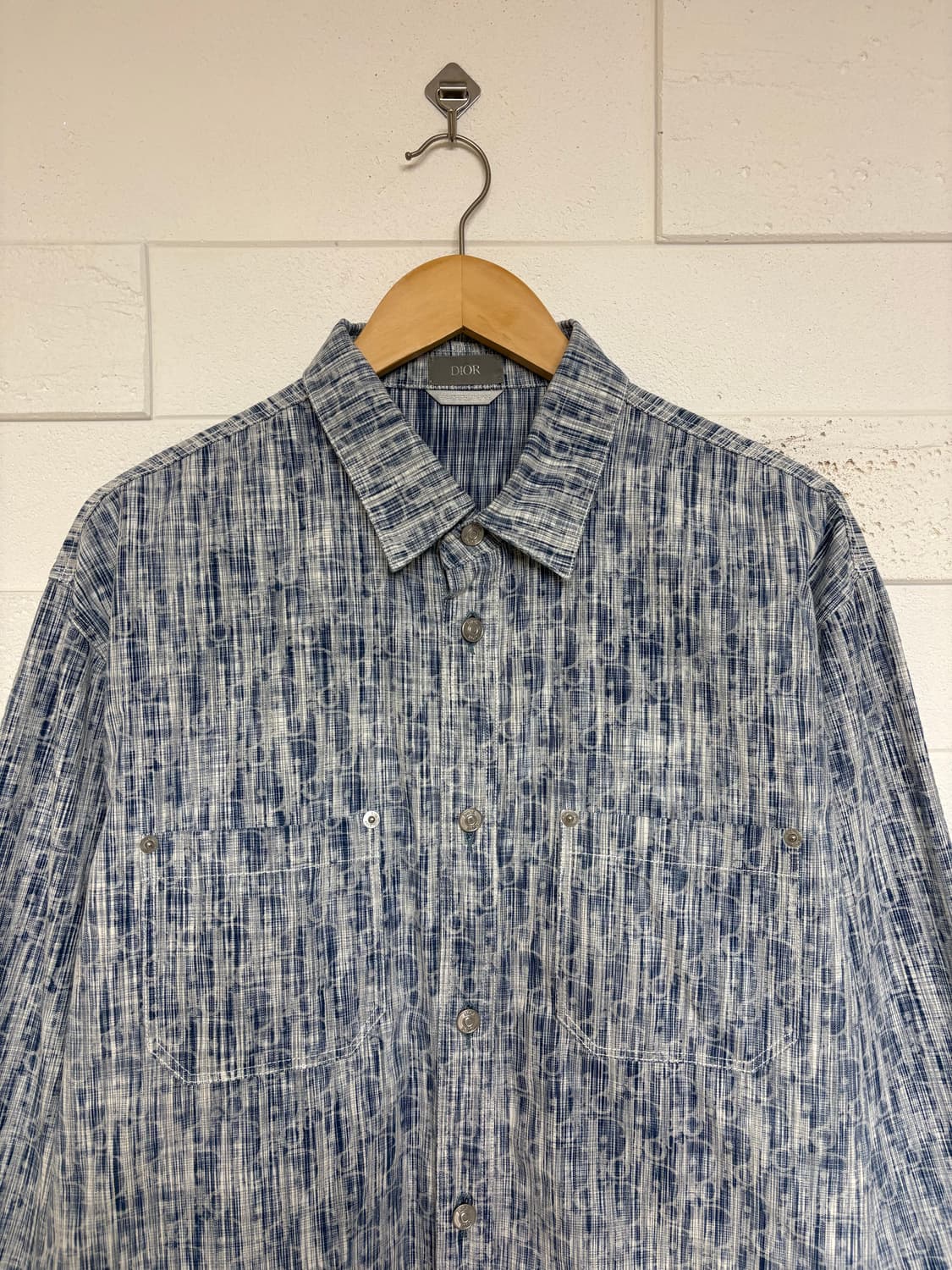 디올 오블리크 카스리 데님 셔츠 상품이미지3