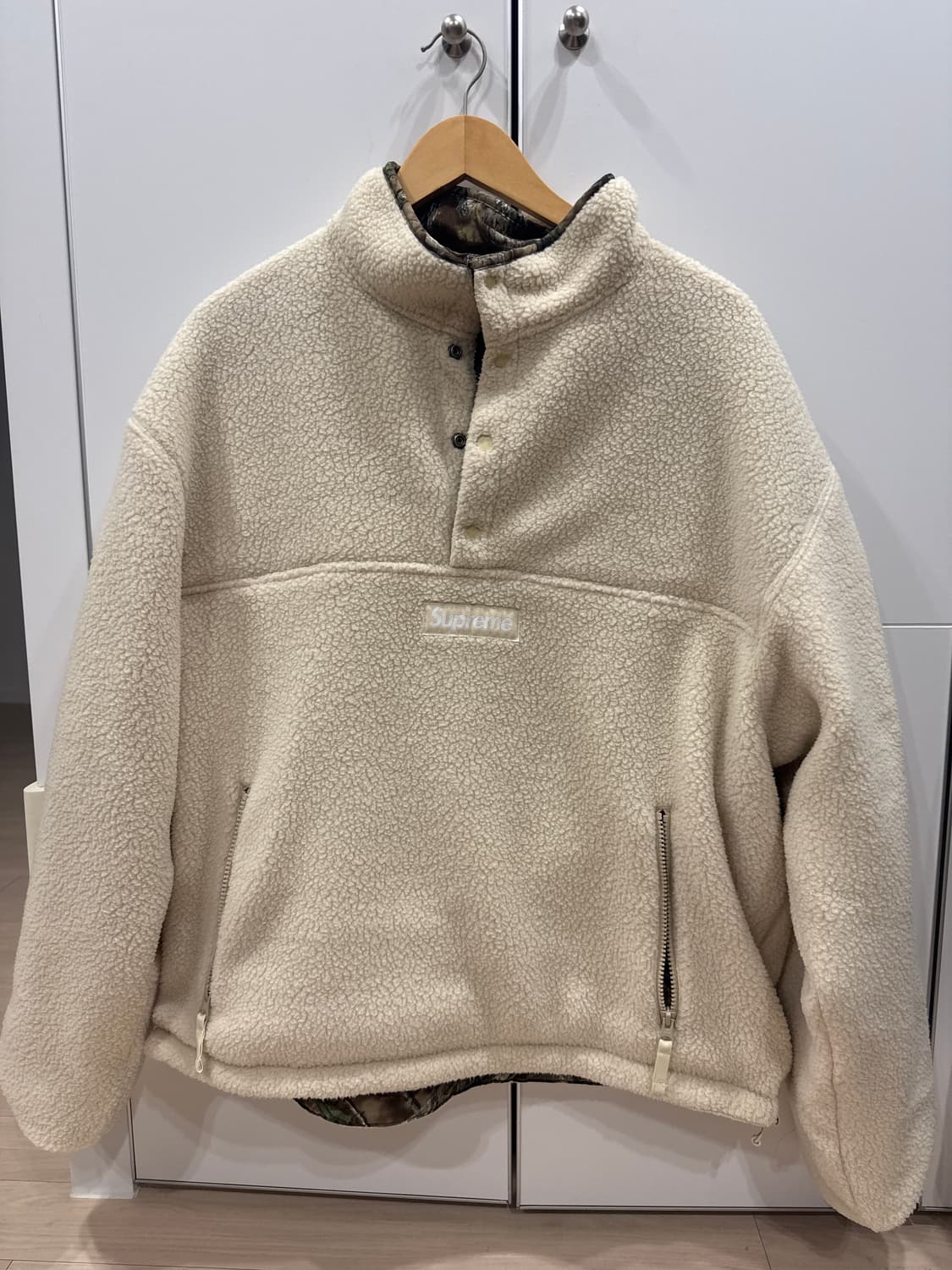 슈프림 리버시블 플리스 풀오버 리얼트리 상품이미지2