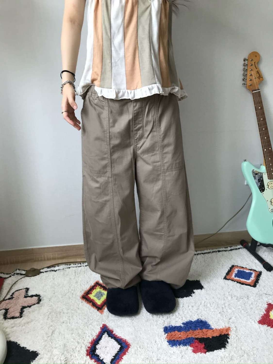 vintage wide cotton pants 상품이미지1
