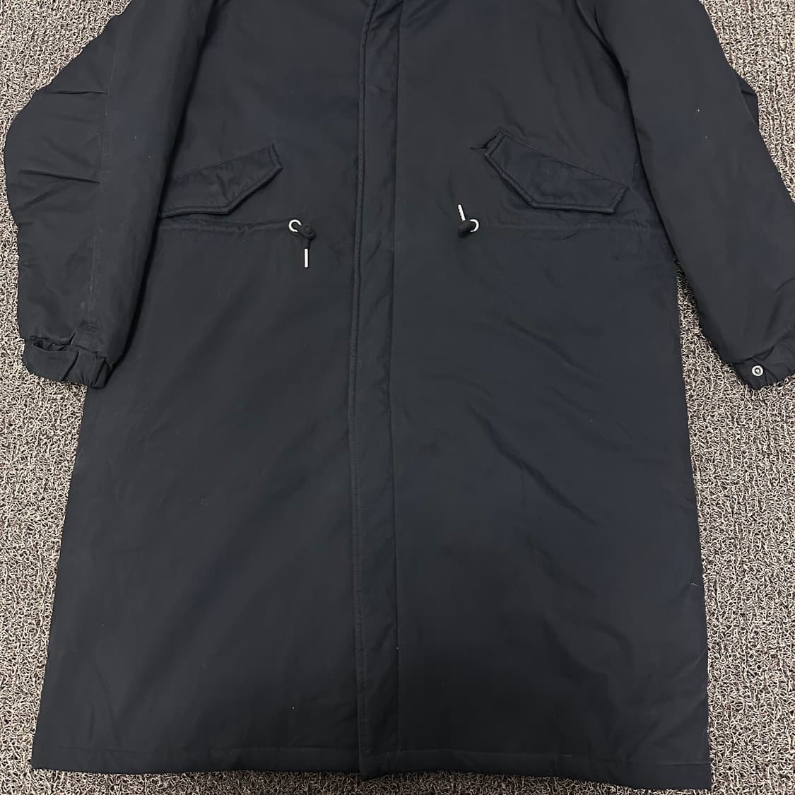 웬즈데이오아시스 롱 야상 점퍼 블랙 상품이미지3