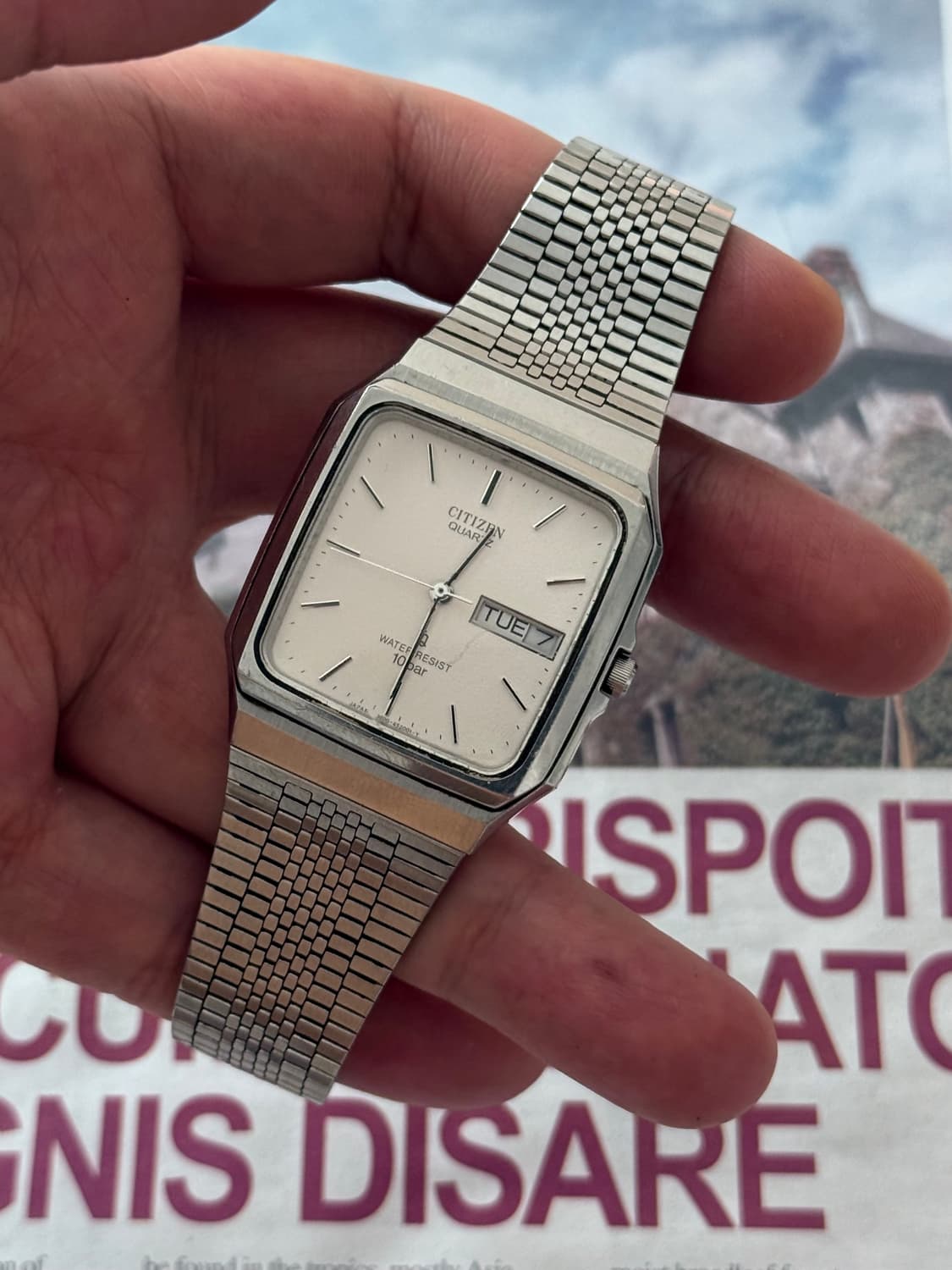 Citizen 시티즌 스퀘어 쿼츠 데이-데이트 상품이미지3