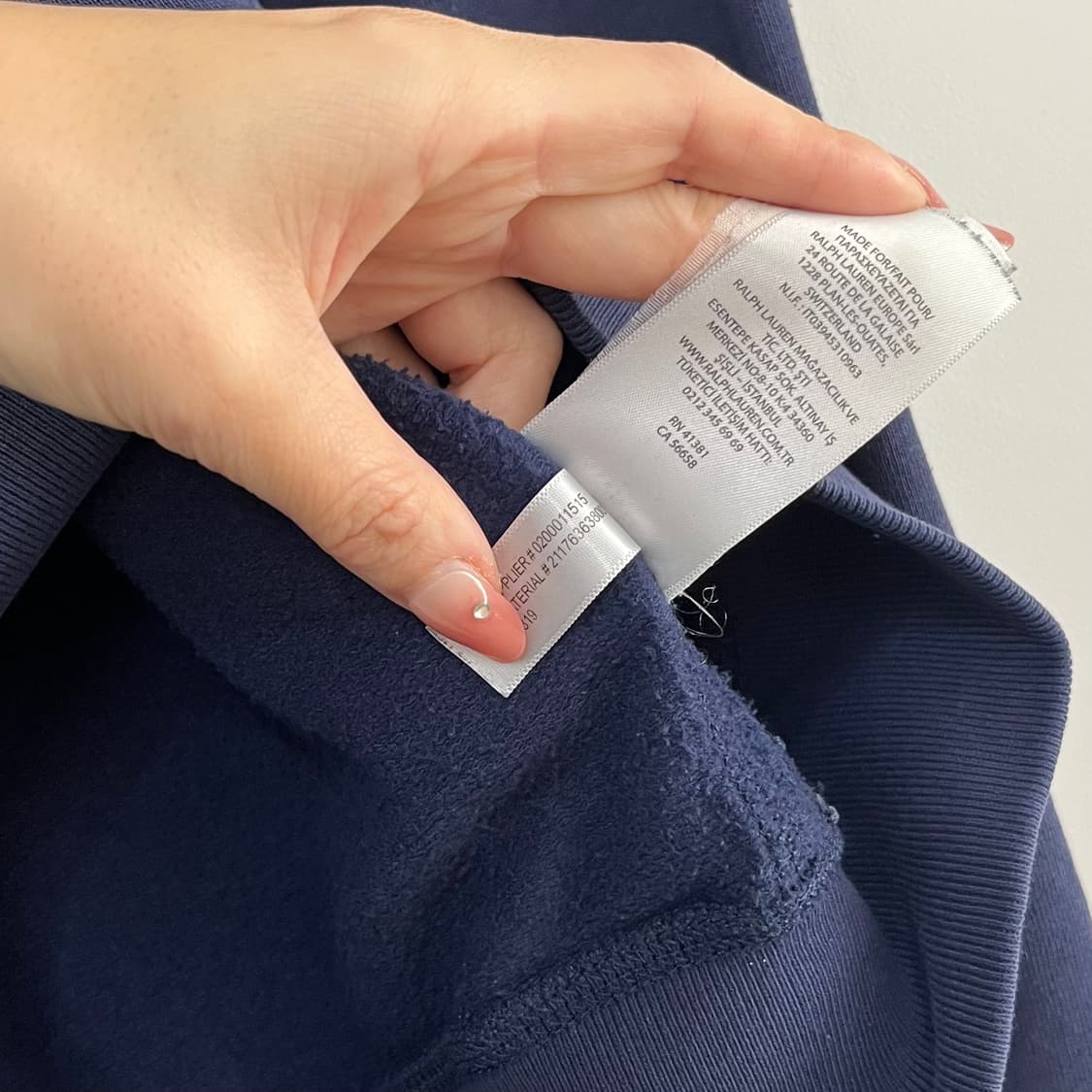 폴로 랄프로렌 빅로고 네이비 맨투맨 상품이미지6