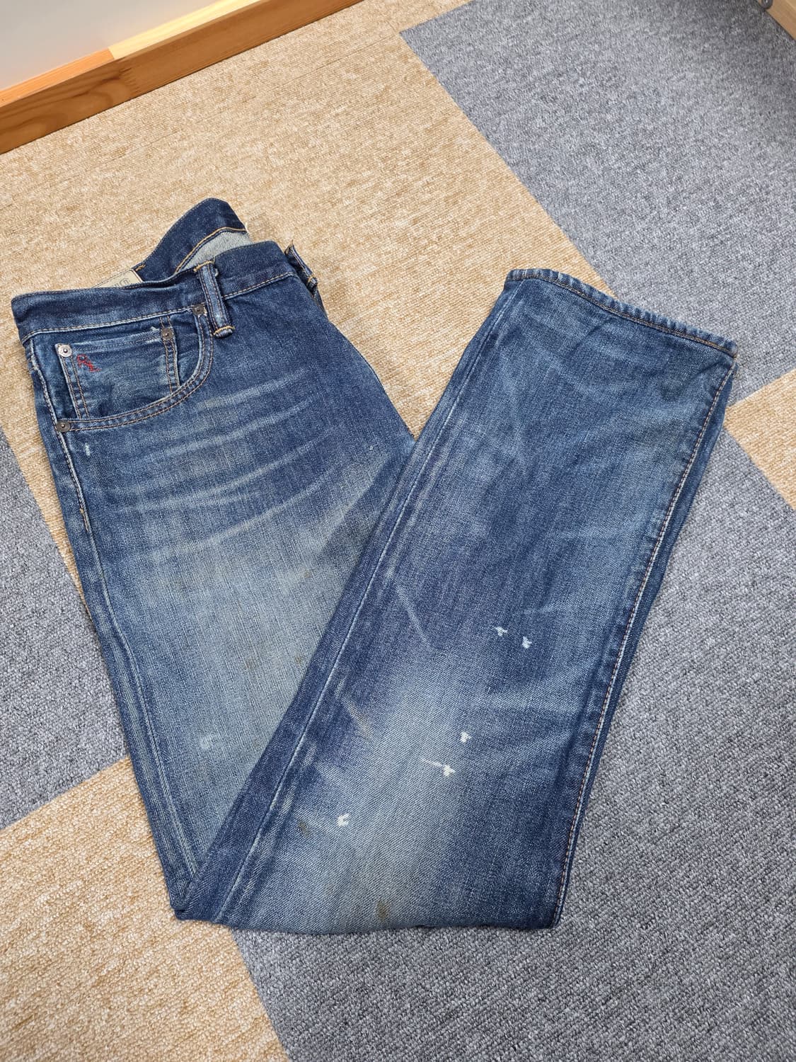 폴로 랄프로렌 데님 청바지 남성 빈티지 워싱[W34 L32] 상품이미지6