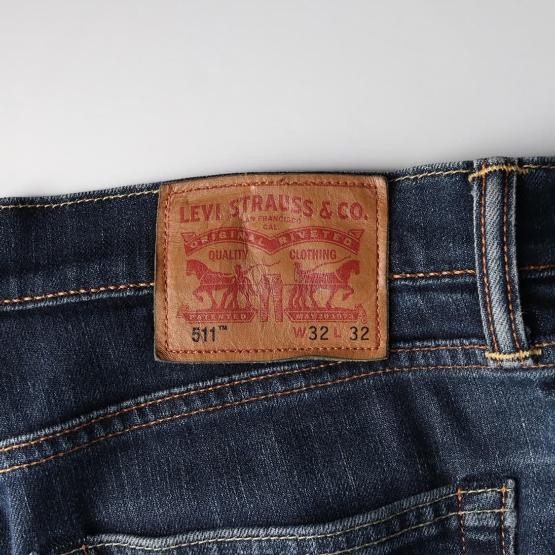 리바이스 511 슬림핏 진청 데님 팬츠 32 상품이미지6