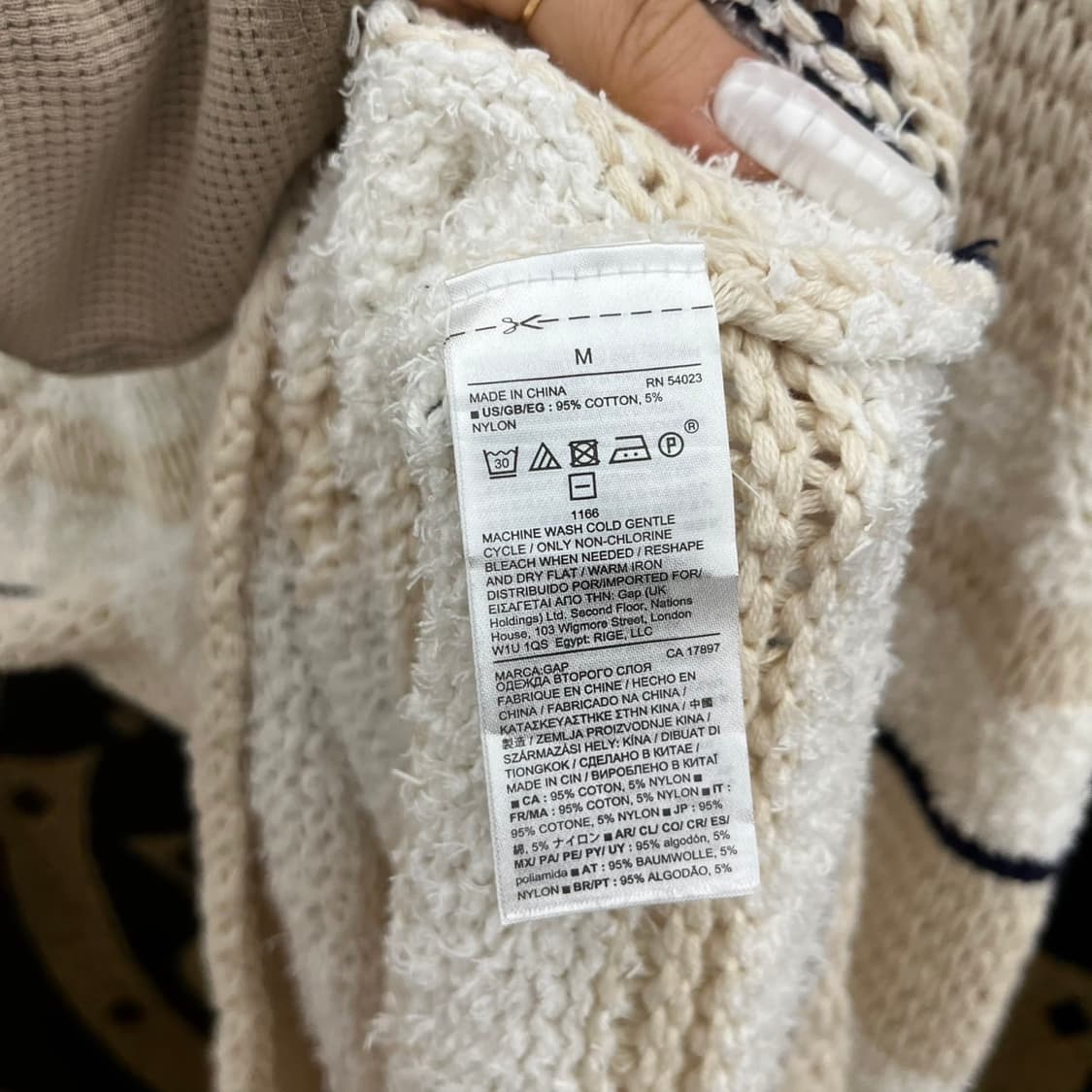 갭 빈티지 여리핏 스트라이프 슬리브리스 여름 나시 니트 K0074 상품이미지6