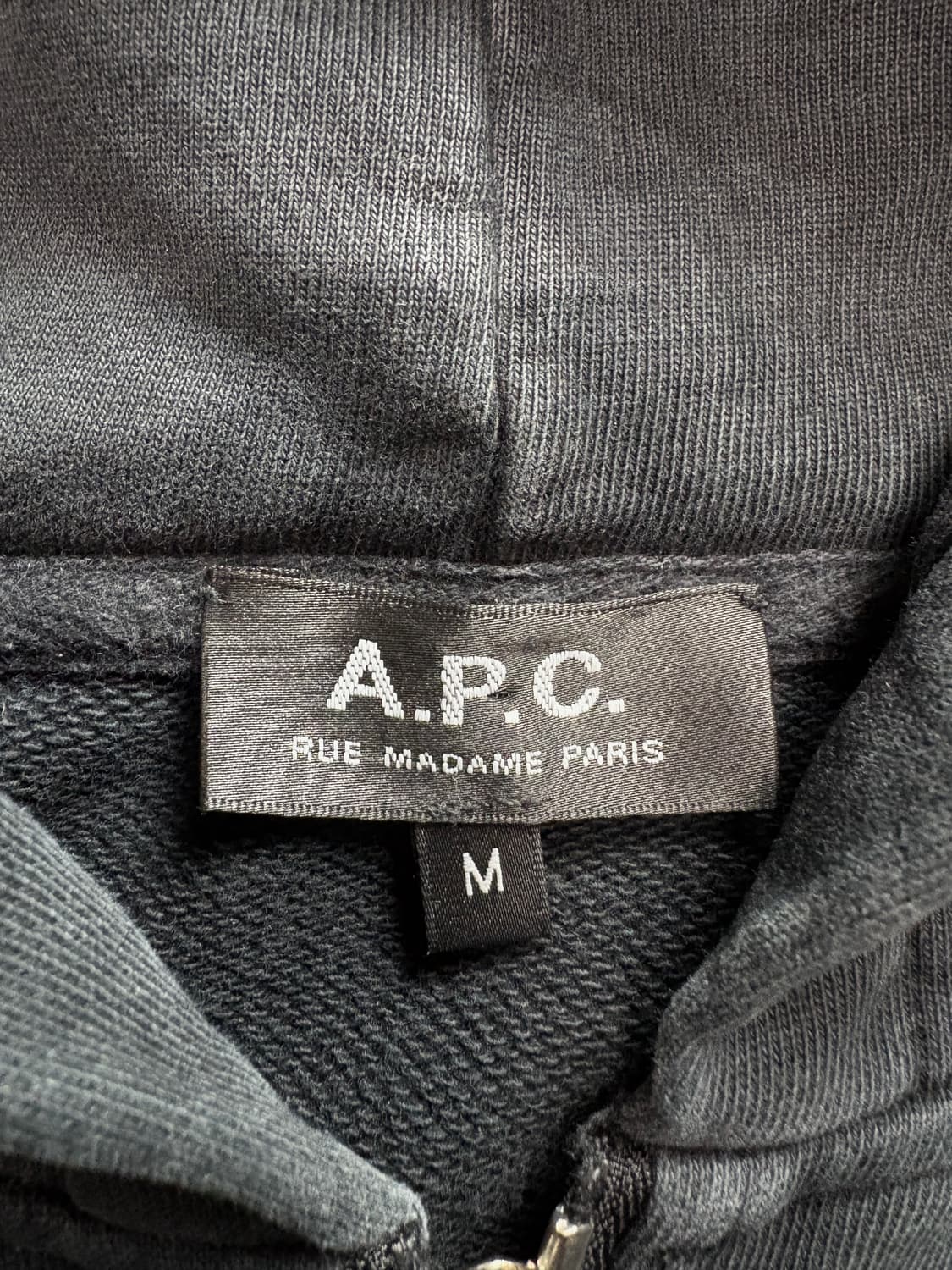 APC 아페쎄 시그니처 로고 미니멀 후디집업 자켓 3147 상품이미지4