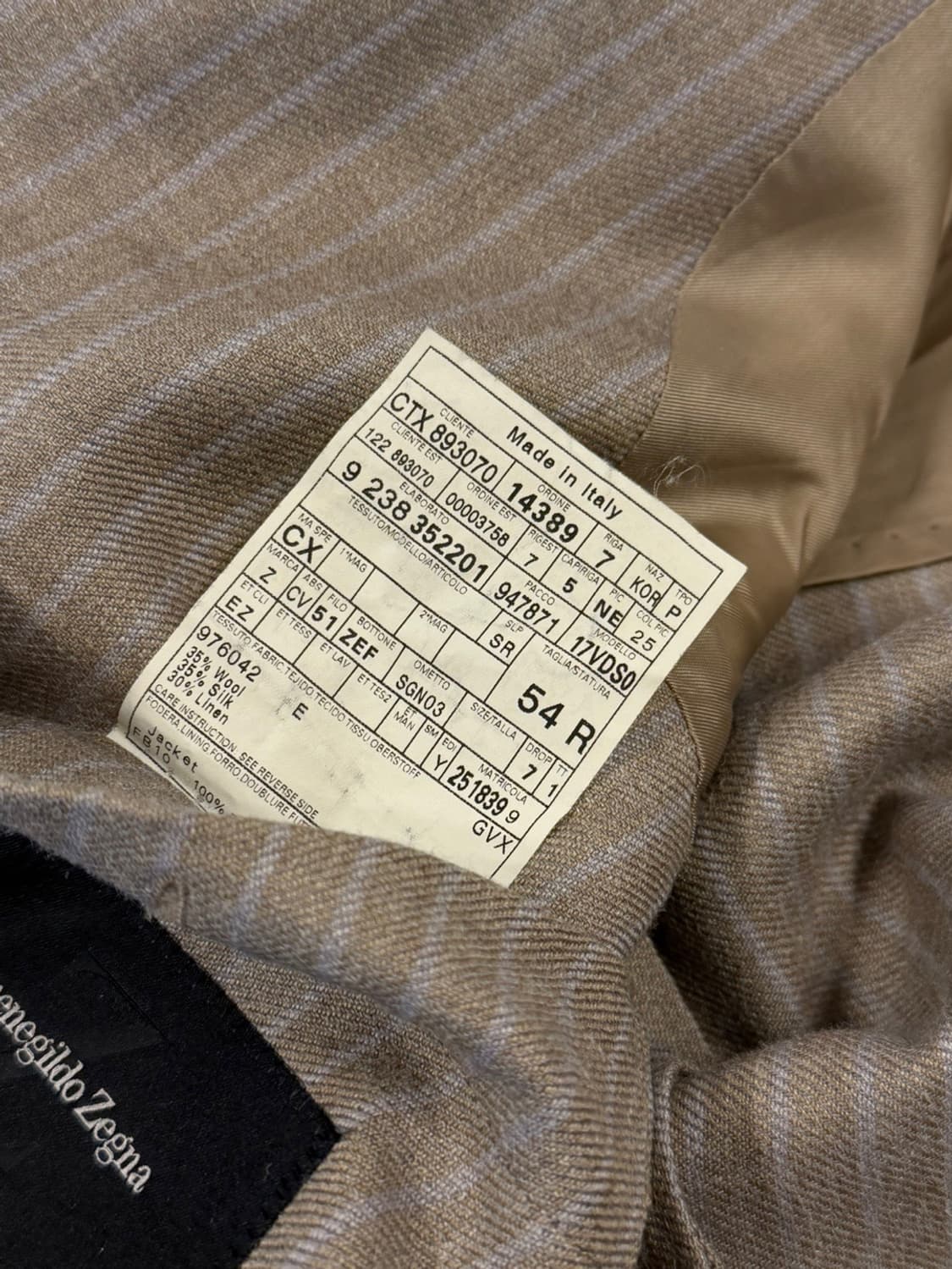 에르메네질도 제냐 플란넬 자켓 105 상품이미지10