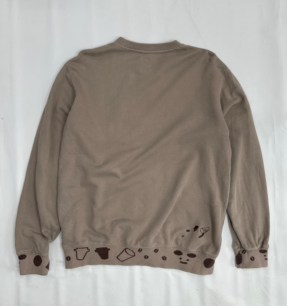 ☕️재팬 빈티지 코히 브라운 맨투맨☕️ 커피 자수 러블리 그런지  상품이미지3