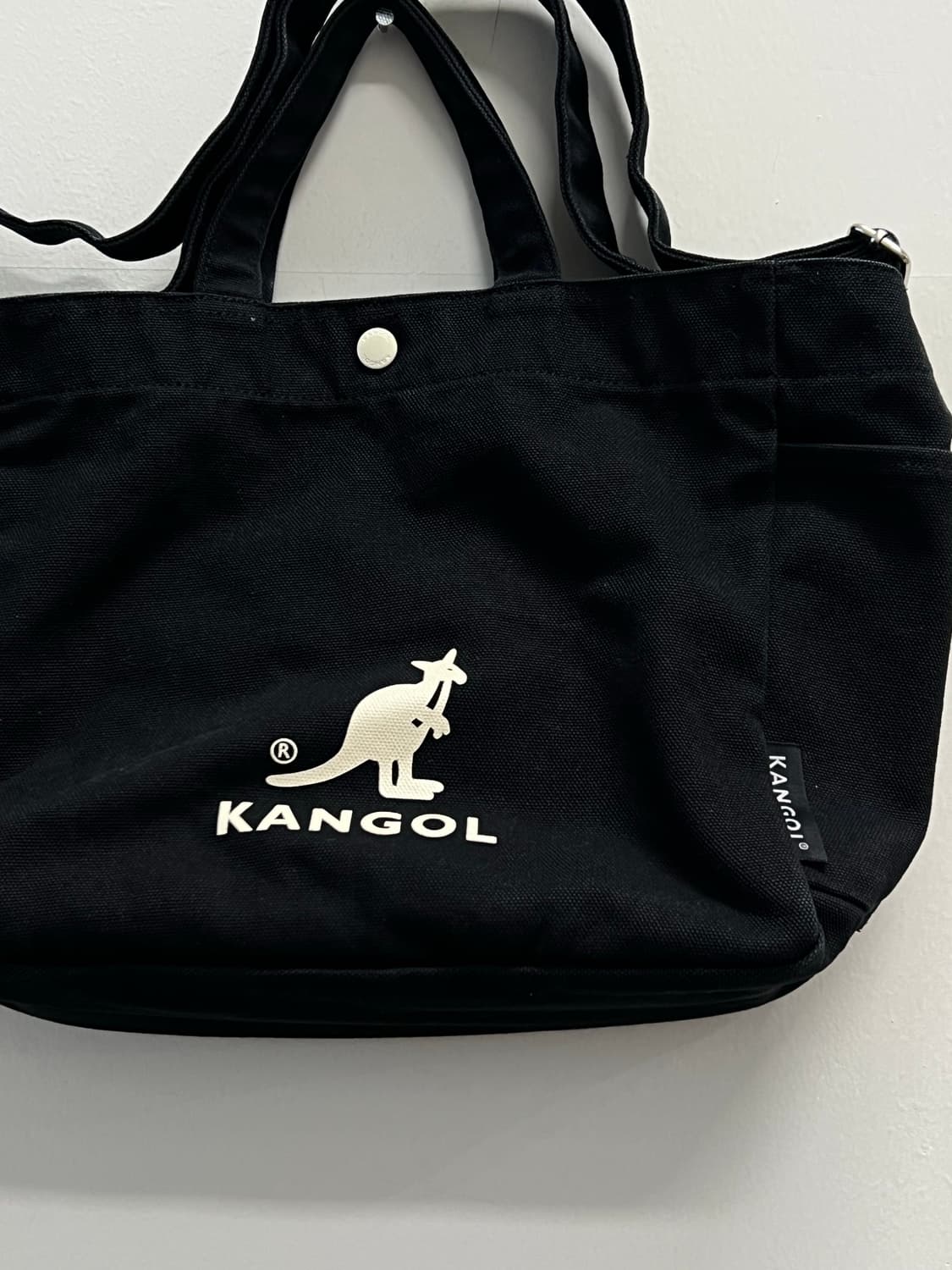 캉골 캔버스 숄더백 블랙 상품이미지3