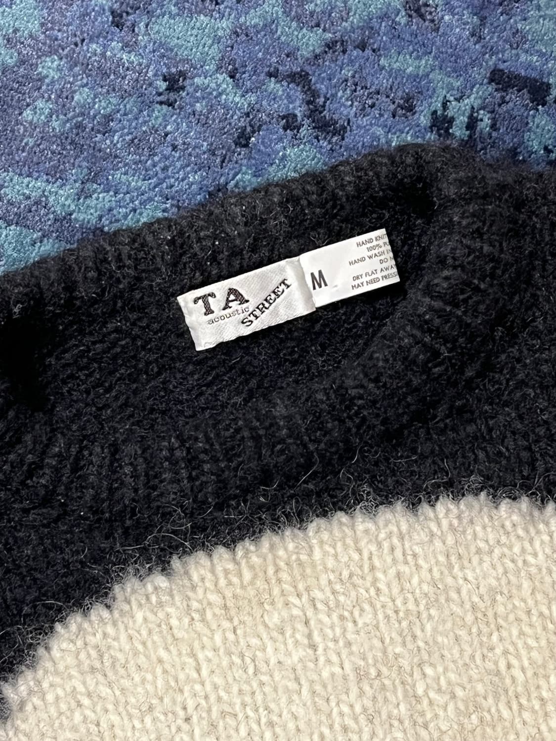 빈티지 헤비울 해골 니트 상품이미지2