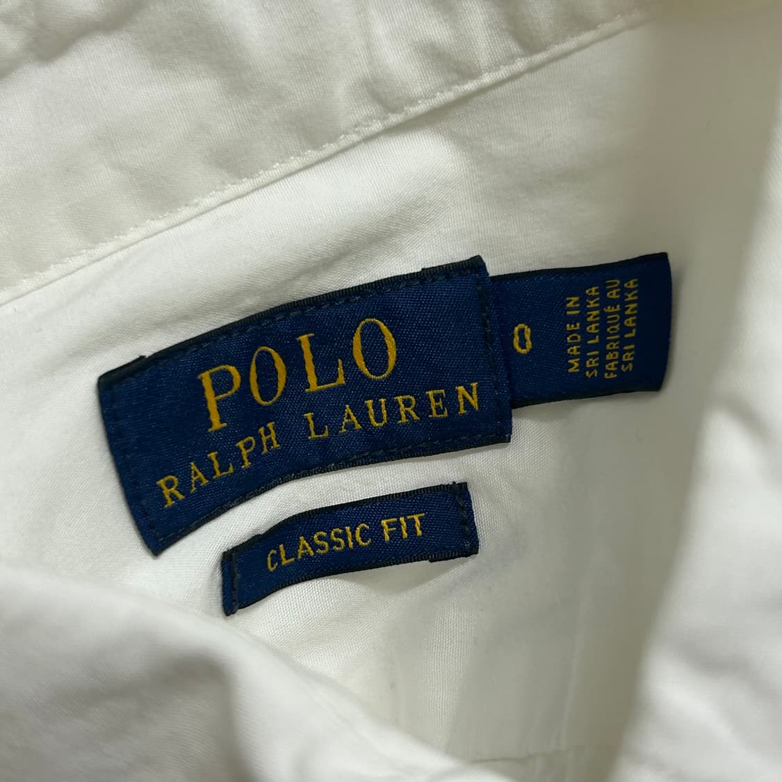 폴로 랄프로렌 신형 솔리드 셔츠 화이트 XS  상품이미지7