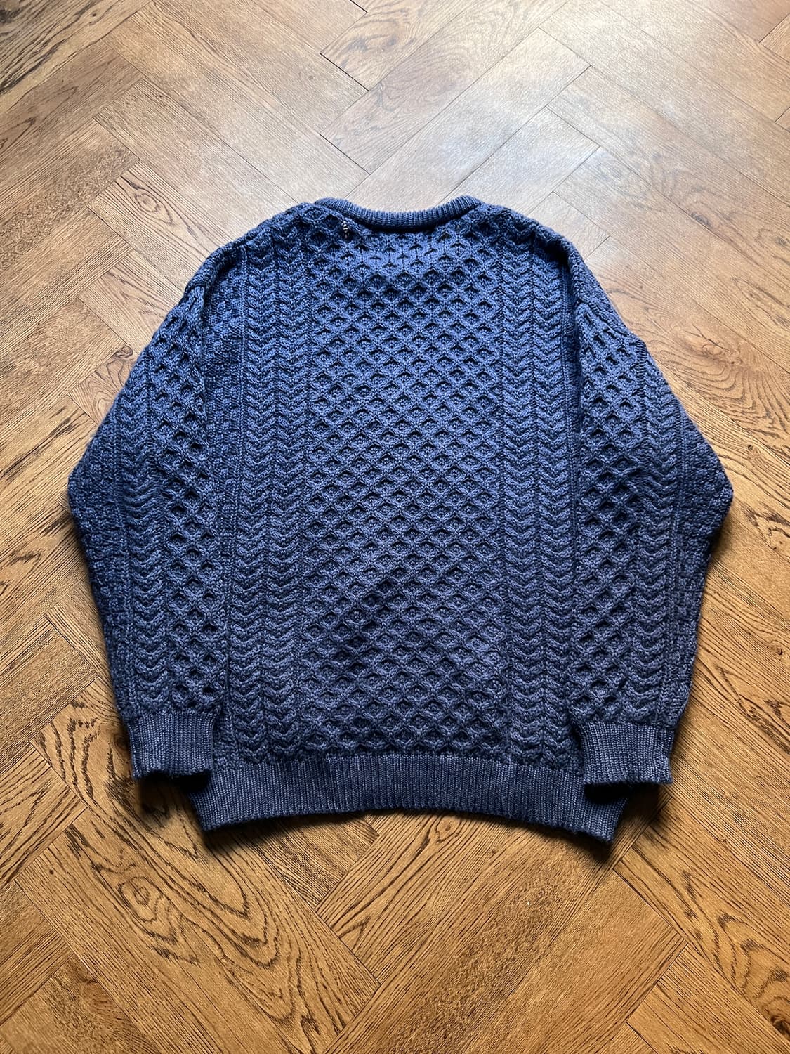 [2XL]90's Arancrafts 아일랜드제 피셔맨 아란 스웨터 상품이미지6