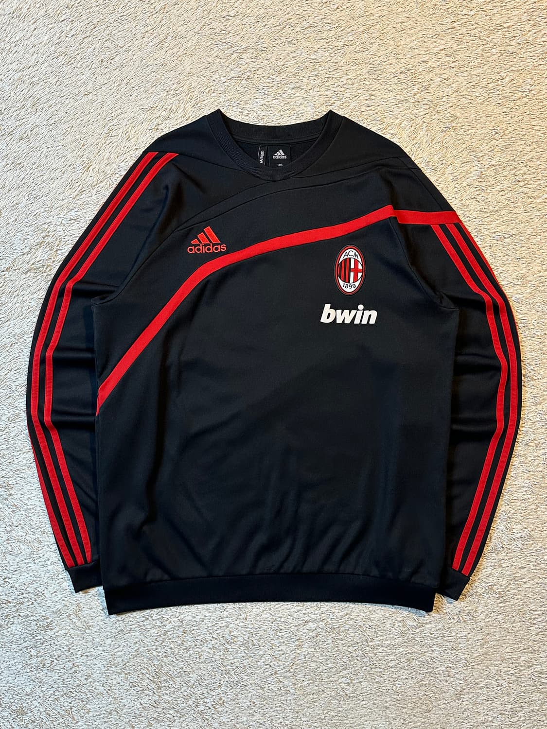 대장급) 아디다스 AC밀란 09-10 트레이닝 탑 져지 블랙 상품이미지1
