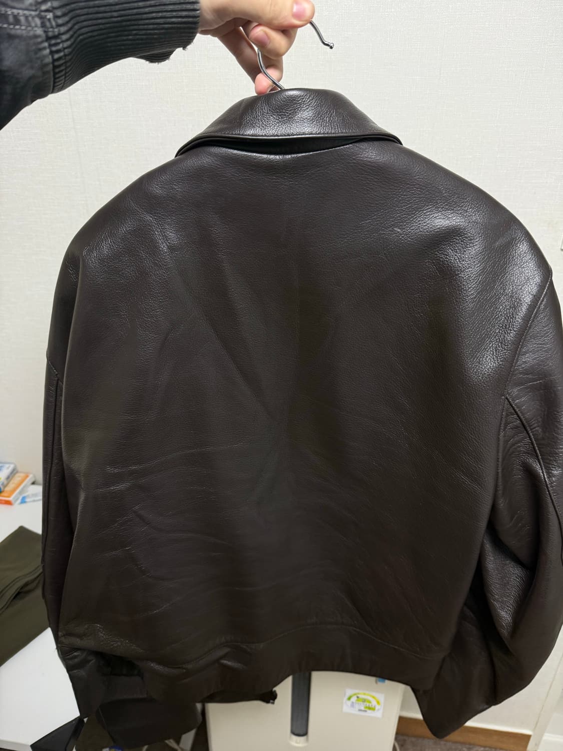 014 머듈 appendix 레더 자켓 브라운 (4) 상품이미지3