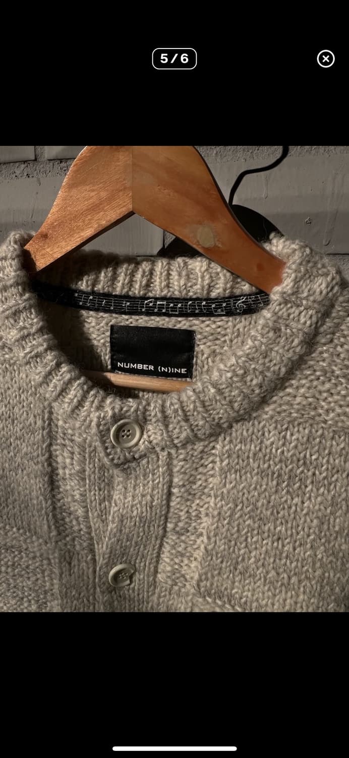 Number (N)ine Wool Plaid Knit Cardigan 상품이미지5