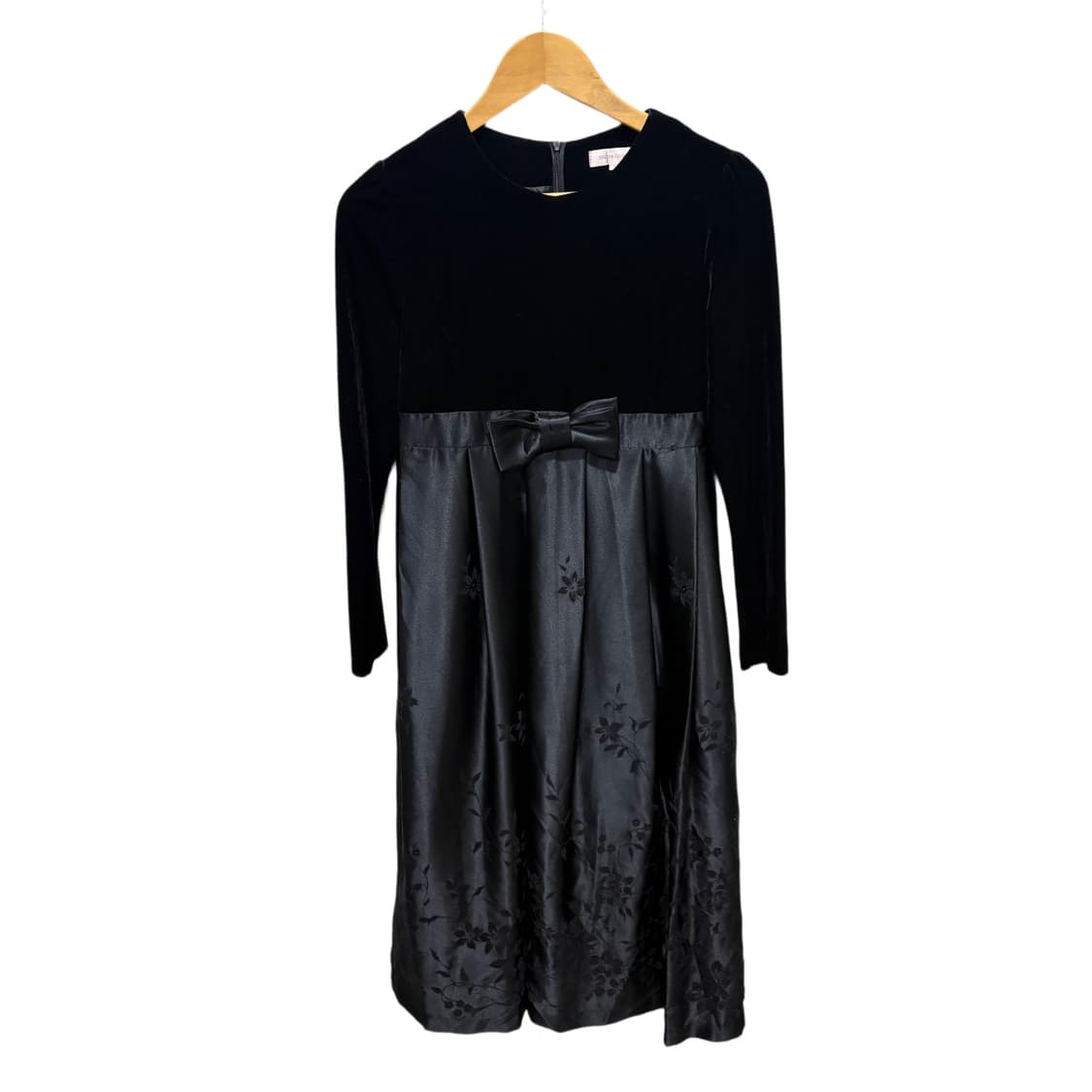 빈티지 벨벳 리본 블랙 원피스 상품이미지8