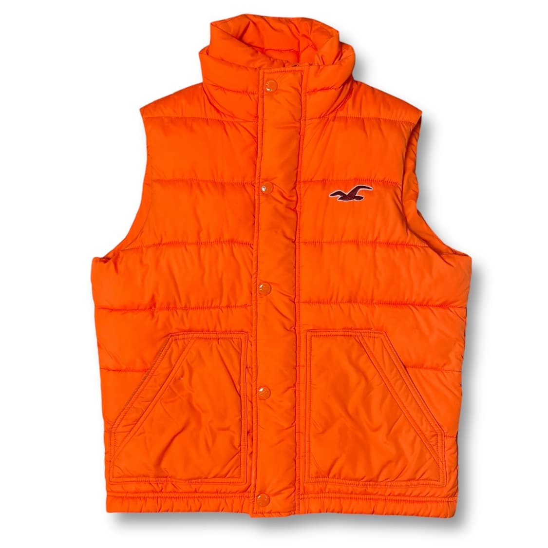 홀리스터 오렌지 패딩조끼 M 상품이미지1