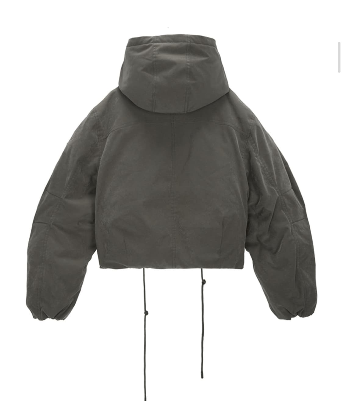 마뗑킴 후디 봄버 덕다운 점퍼 라이트 카키 야상패딩 상품이미지2