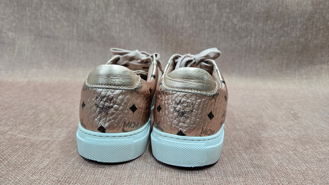 MCM 225~230mm- 엠씨엠 로즈골드 스니커즈 상품이미지5