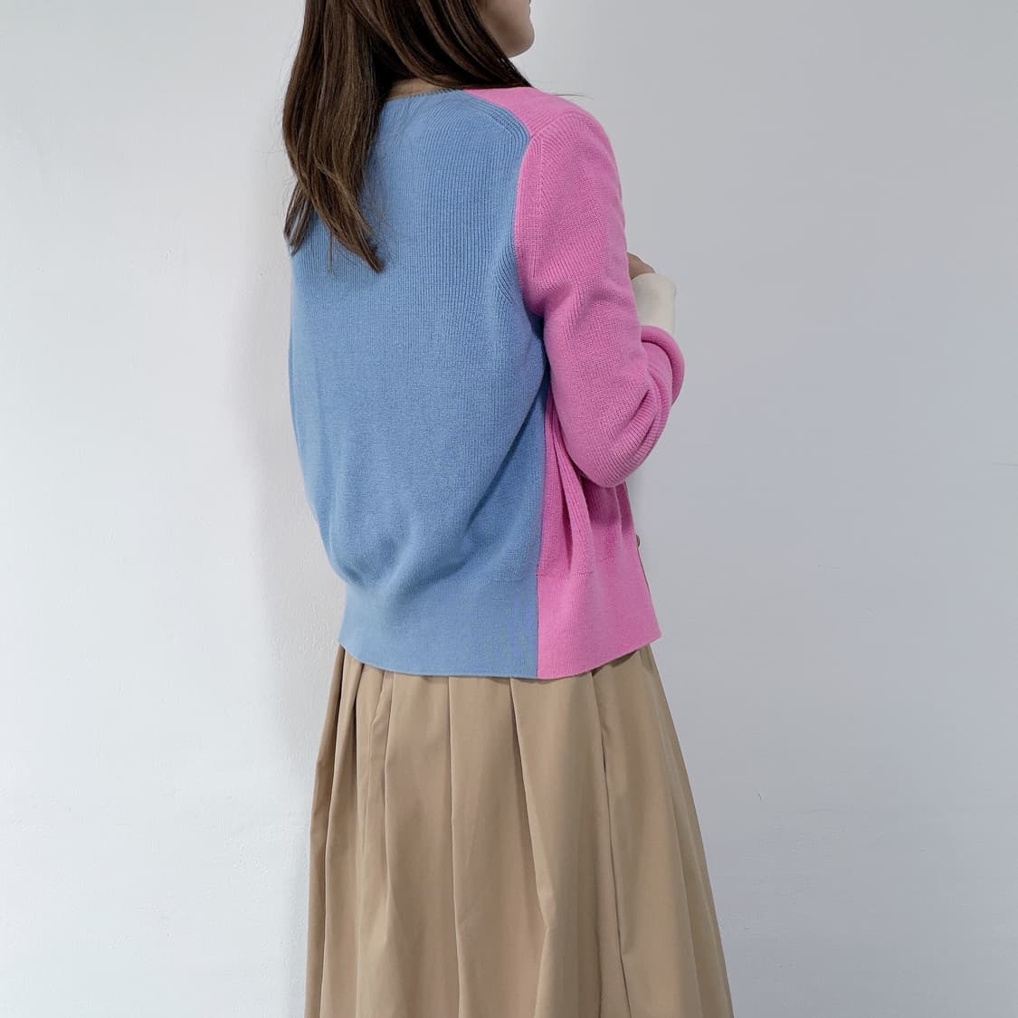 [S] SJYP 컬러블록 니트 가디건 상품이미지2