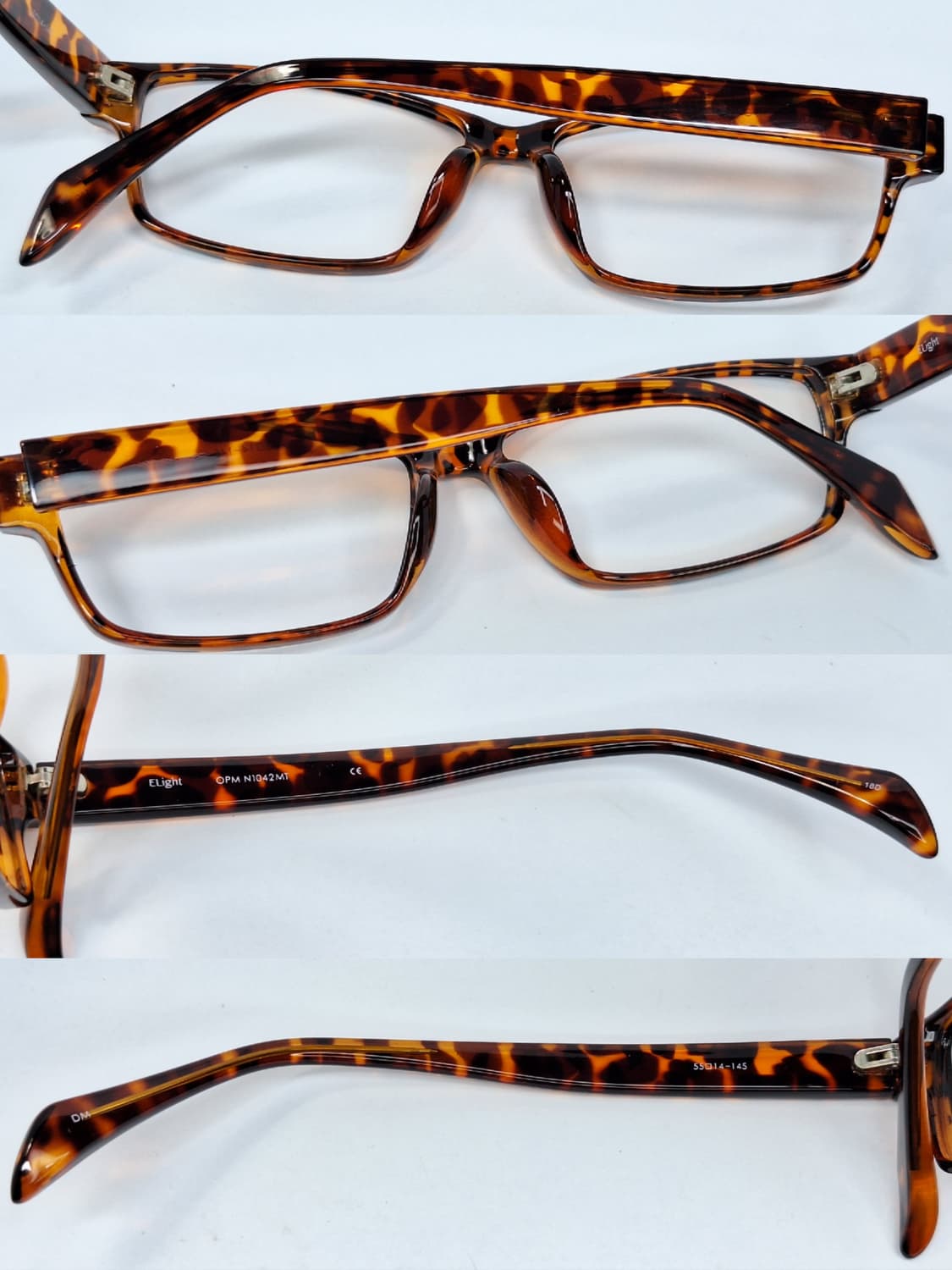 ELight 일본 하우스 브랜드(메가네 이치바)뿔테 스퀘어 안경 안경테 상품이미지9