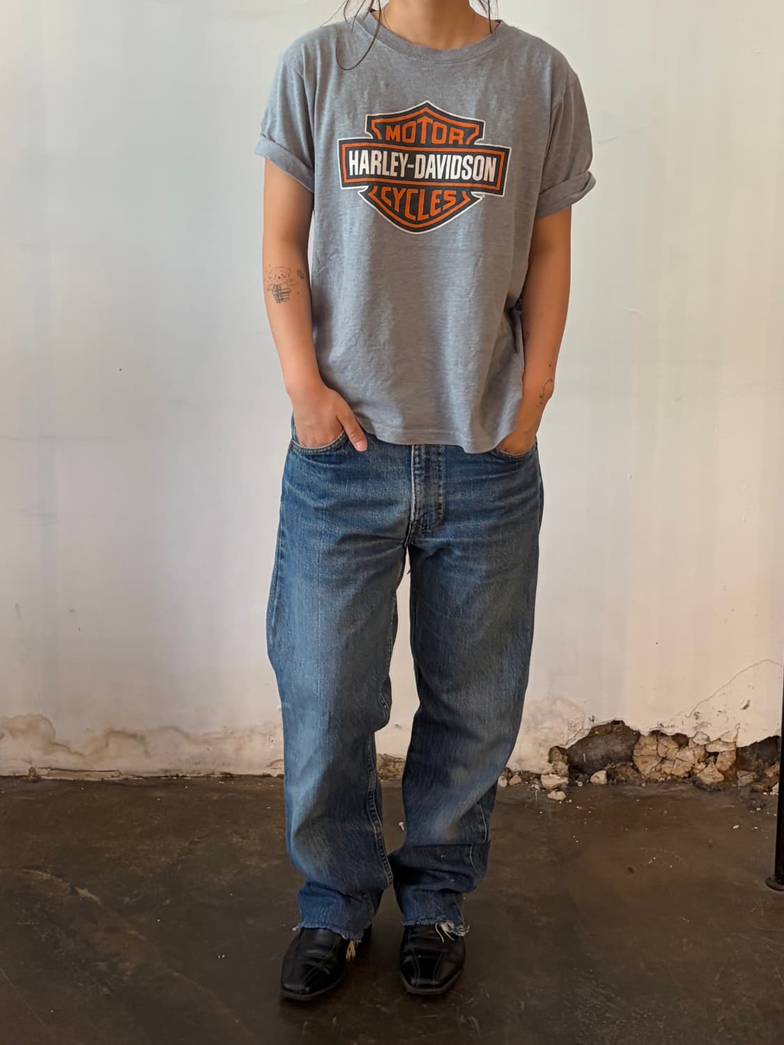 70‘s MADE IN USA 🇺🇸 리바이스 505 레귤러핏 오렌지탭 상품이미지5