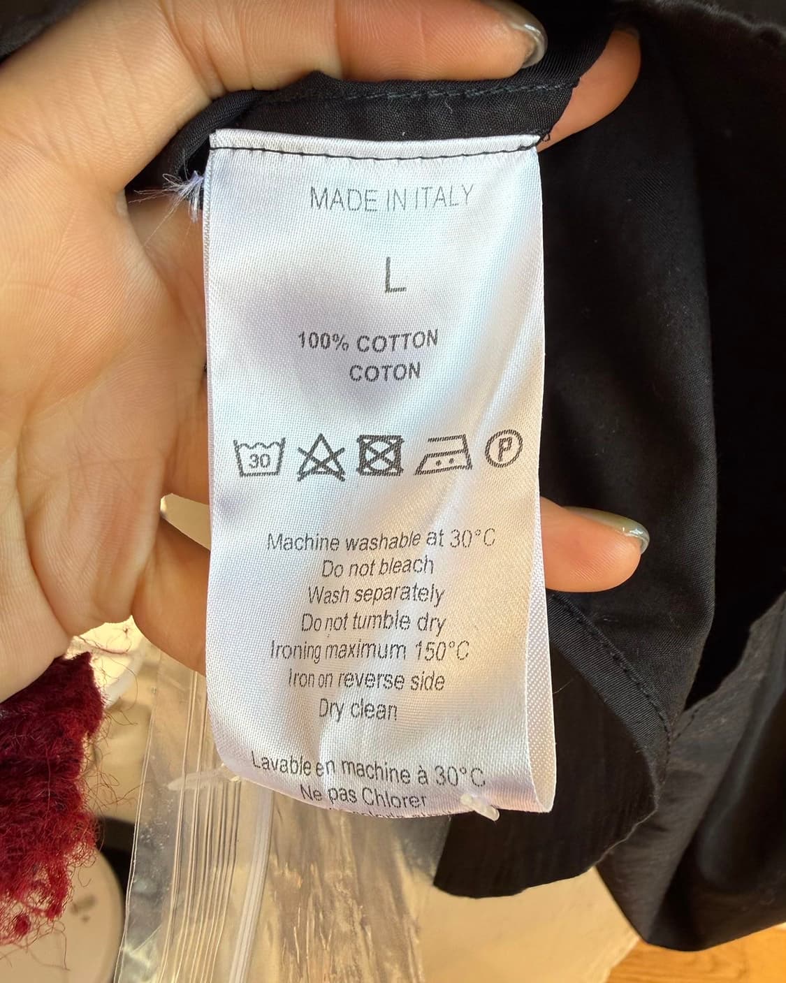 발렌티노 유니폼 블랙 코튼 셔츠  상품이미지9