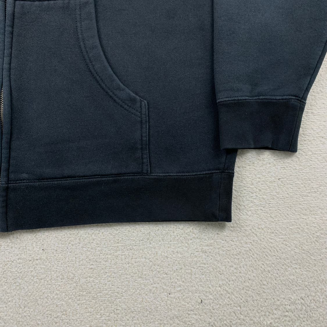 오베이 빅로고 블랙 후드집업  상품이미지6