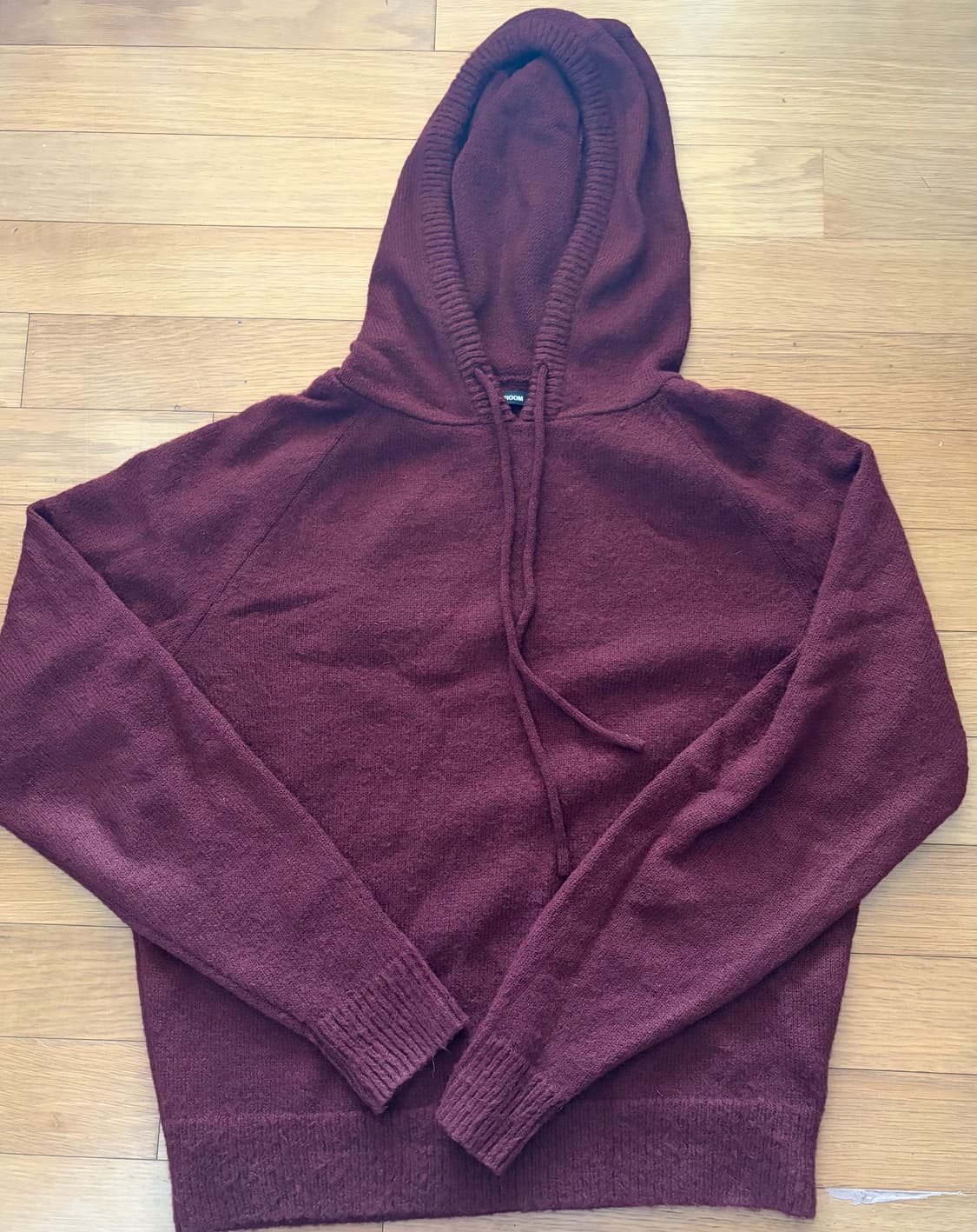 [2]해칭룸 후디니트 다크 레드 상품이미지5