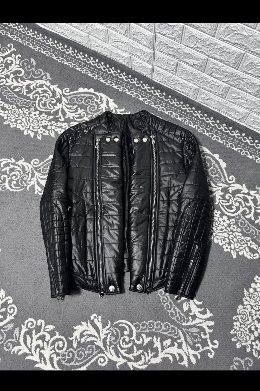 퀼티드 더블 지퍼 패딩 자켓 상품이미지1