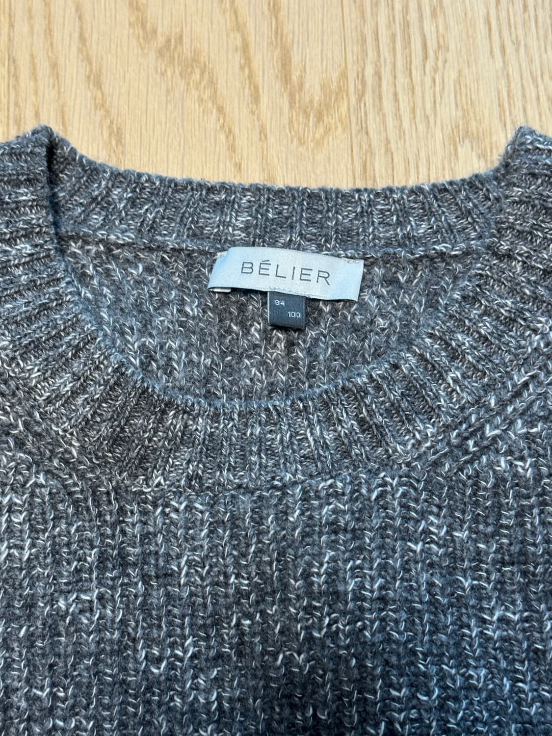[4] 벨리에 밀키웨이 그런지 스웨터 멜란지 그레이 상품이미지4