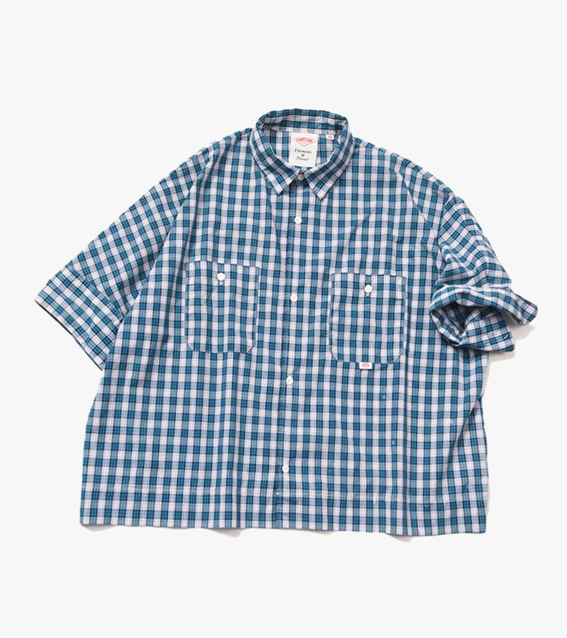 DANTON - CROP CHECK SHIRT 상품이미지1