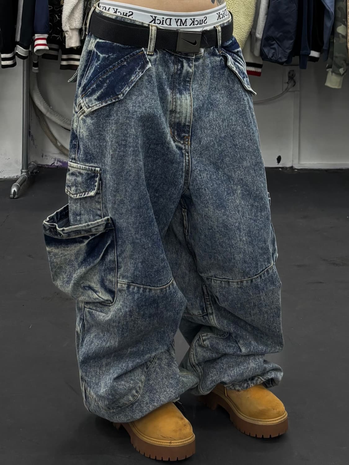 DNSR 멀티포켓 데님 카고팬츠 상품이미지1