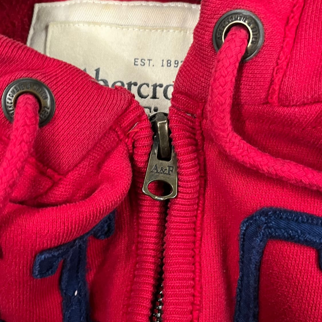 아베크롬비 레드 후드집업 상품이미지7