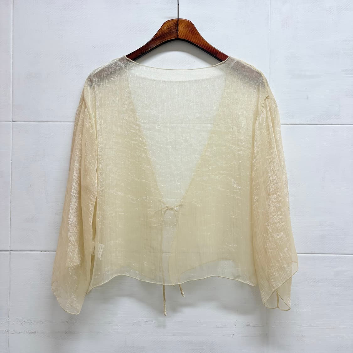 시스루 크리즈 리본 페어리 가디건 F JPN 상품이미지5