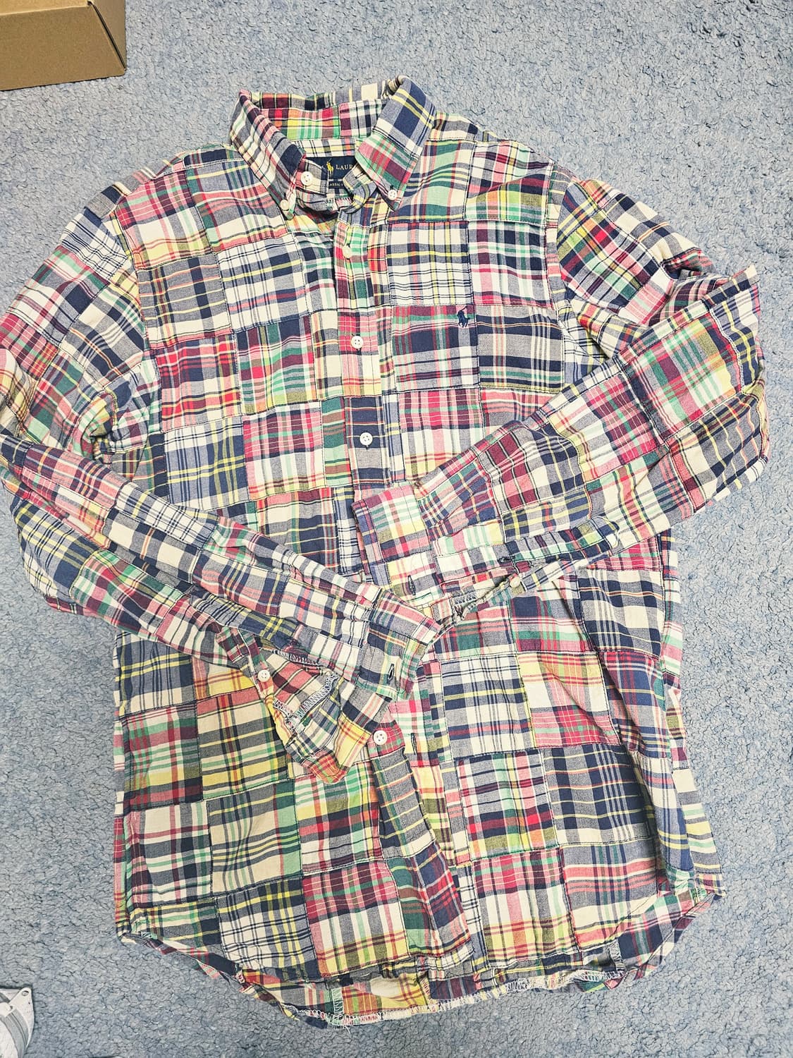 폴로 마드라스 패치워크 셔츠 상품이미지1