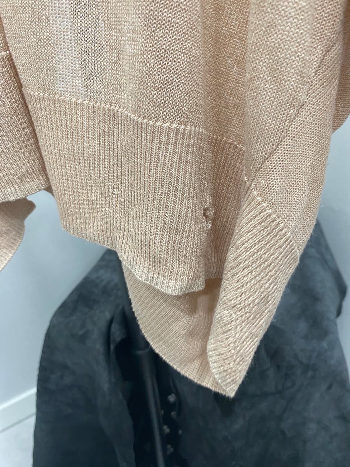 Dolman-Sleeve Sheer Knit Cardigan 상품이미지4