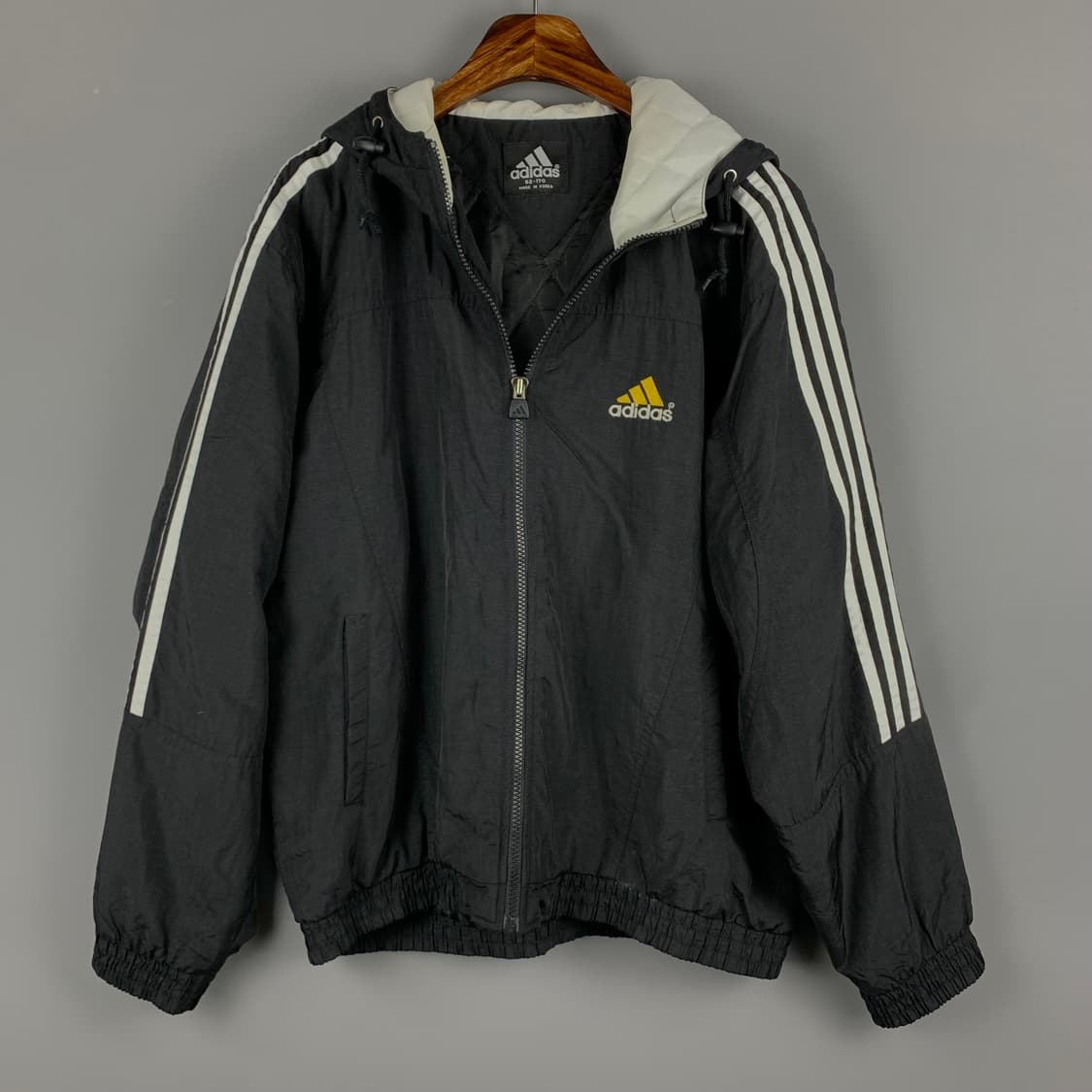 00s 아디다스 블랙 올드스쿨 바람막이 점퍼 상품이미지3