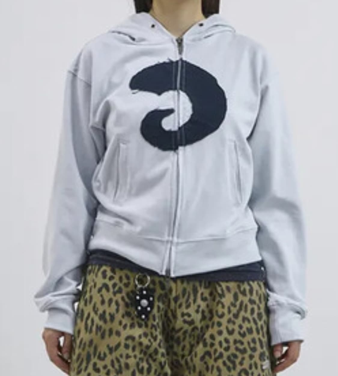 탄산마그네슘 후드집업 스카이블루 상품이미지2