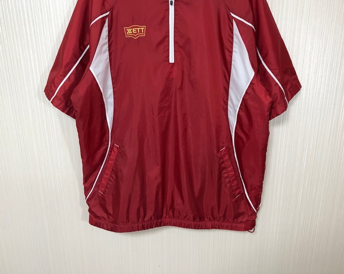 제트(ZETT)베이스볼 반집업 반팔바람막이 3XL(110) 상품이미지3