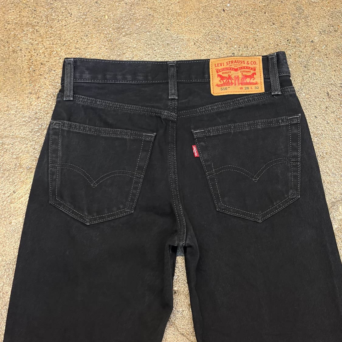 미국 빈티지 리바이스 516 블랙진 흑청 청바지 상품이미지5
