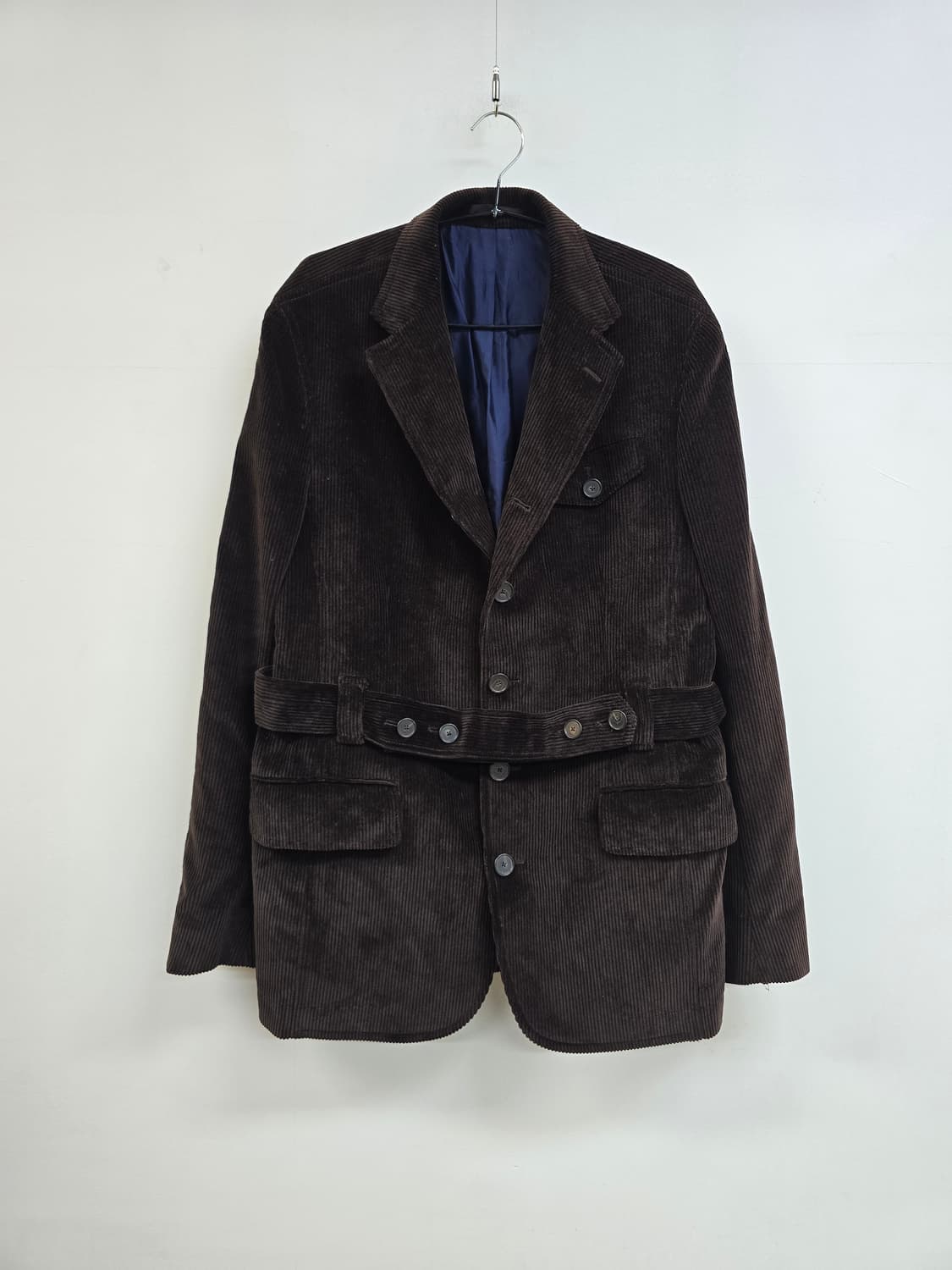 파쏘나블 매장정품 멋스러운 허리벨티드 코듀로이 블레이져 상품이미지1