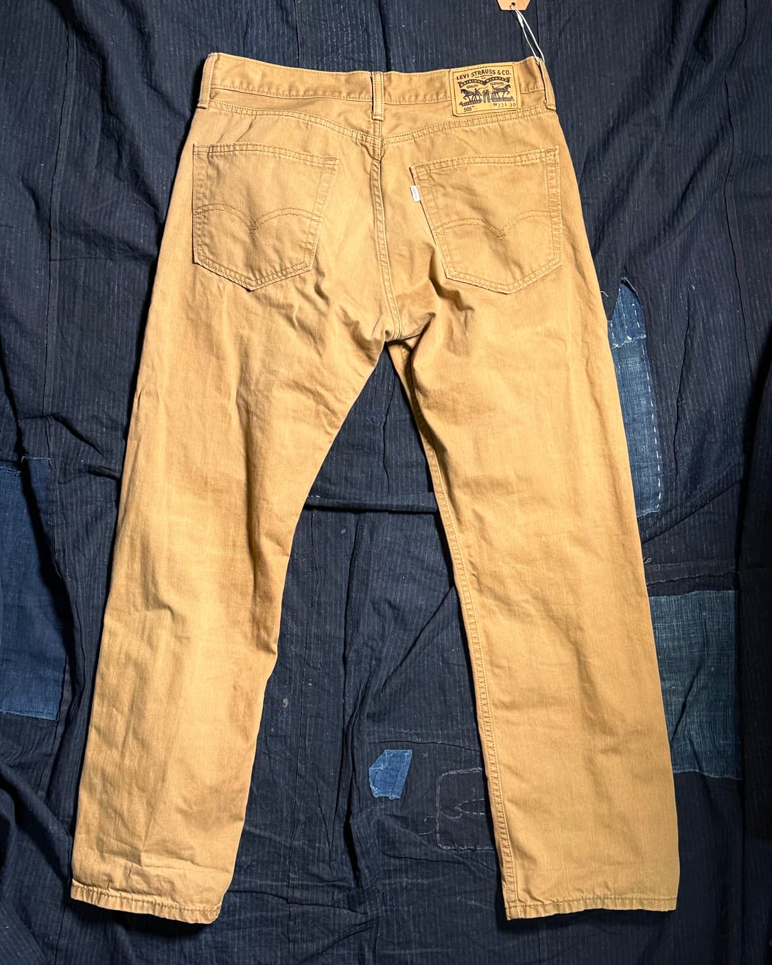 리바이스 505 레귤러 핏 코튼 팬츠 33 상품이미지5