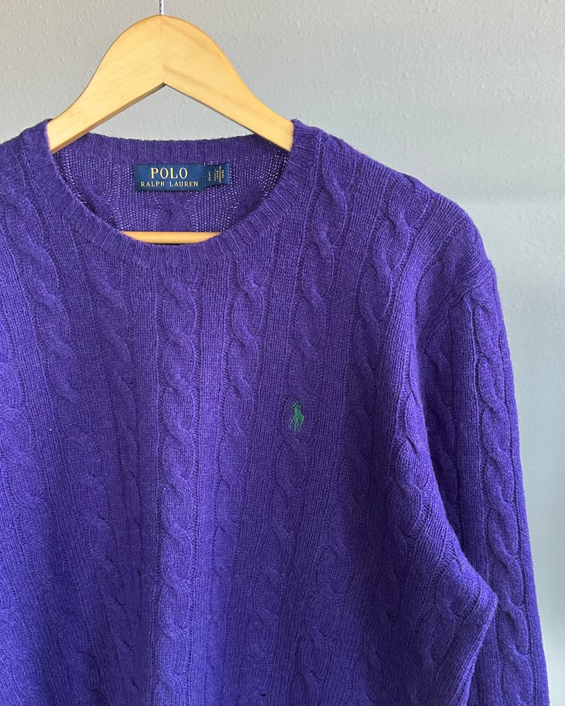 [L]폴로 랄프로렌 캐시미어 혼방 니트 스웨터 상품이미지3