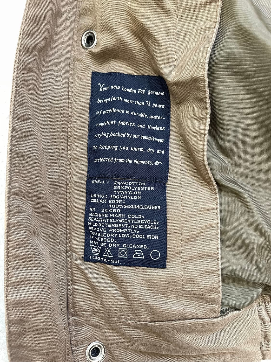 London Fog Hooded Bomber Jacket XL 상품이미지9
