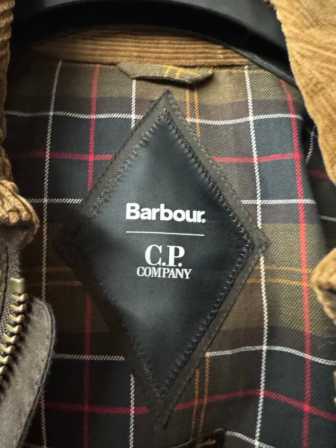 바버 X CP컴퍼니 왁스 자켓 브라운 상품이미지3