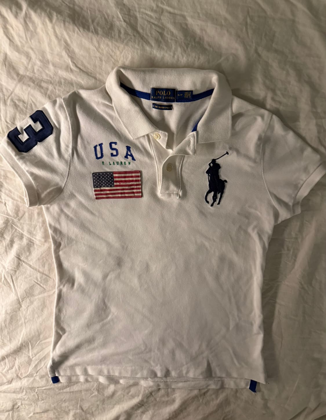 폴로 빅포니 성조기 카라티 딱붙핏 상품이미지2